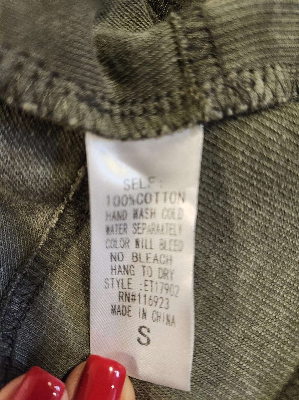 Easel Mineral Washed Olive Green Oversized Crewneck Sweatshirt - Picture 5 of 5